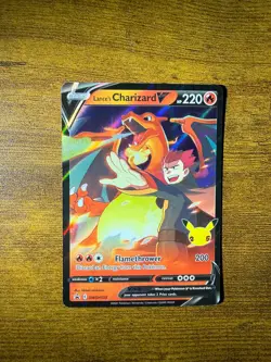 Pokemon: Lance’s Charizard V SWSH133 Celebrations Promo Card NM/M - Image 1