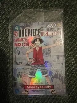 One Piece CCG Monkey D. Luffy Card AND Poster St. John’s - Xavier Promo - Image 2