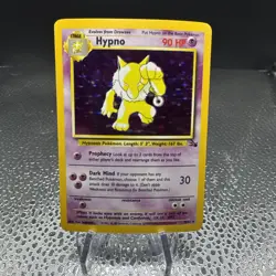 Pokemon TCG Hypno Fossil Holo Unlimited Rare Card 8/62 - Image 1