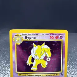 Pokemon TCG Hypno Fossil Holo Unlimited Rare Card 8/62 - Image 3