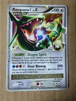 Rayquaza C Lv.X 146/147 Supreme Victors Ultra Rare Holo Pokemon Card NM PSA - Image 1