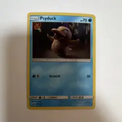 Pokemon Psyduck SM199 Promo Holo Basic 70 HP Scratch 30 Pokemon TCG Card - Image 1