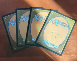 MTG: Lightning Bolt BORDERLESS #361, 4 Card Playset Double Masters 2022 Card!! - Image 4