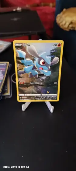 Pokemon TCG Riolu Crown Zenith Galarian Gallery Holo Ultra Rare Card GG26/GG70 - Image 1