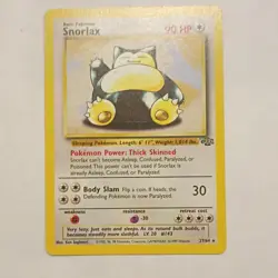 Pokemon Snorlax Jungle Rare Regular 27/64 90 HP Basic 1999 Wizards Card - Image 1