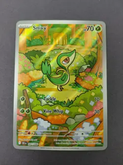 Snivy Illustration Rare IR SV: Black Bolt 087/086 NM Pokemon TCG Card - Image 1