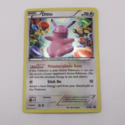 Pokemon TCG XY Black Star Promos Ditto Holo Card XY40 Heavy Played - Image 1
