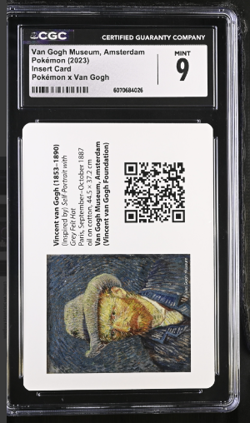 CGC 9 MINT Van Gogh Insert Card Amsterdam Museum 2023 Pokemon - Image 1