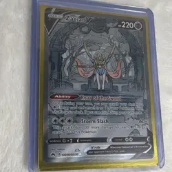 Pokemon Zacian V Ultra Rare Full Art Holo GG48/GG70 Crown Zenith 220 HP Card - Image 2