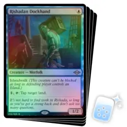 FOIL RISHADAN DOCKHAND X4 Modern Horizons 2 Magic MTG MINT CARD - Image 1