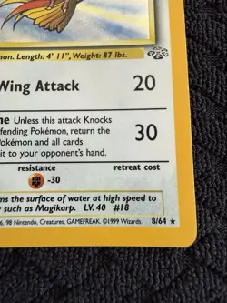 Pokemon TCG Pidgeot Holo Rare Jungle Set, Card 8/64, WOTC Vintage 1999 - Image 5