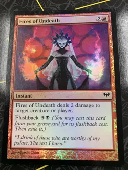 Fires of Undeath *FOIL Common* Magic MtG Dark Ascension - Image 1