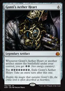 1 x Gonti's Aether Heart - Aether Revolt - Light Play - MTG - Image 1