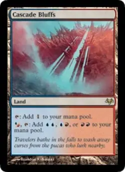 Slightly Played, English - 1 x MTG Cascade Bluffs Eventide - Image 1