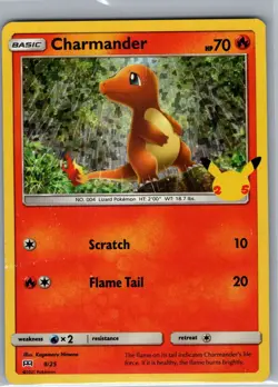 Charmander - 9/25 Holo McDonald's 25th Anniversary Promos - Pokemon Card - NM - Image 1