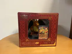 Charizard ex Super Premium Collection Figure + 3 Promo Cards Pokemon TCG Empty - Image 1