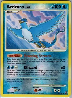 Articuno 1/100 Reverse Holo - Majestic Dawn - Pokemon Card - LP - Image 1