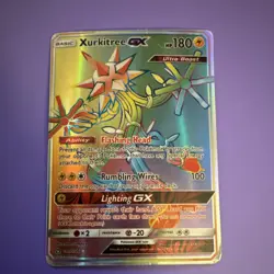 Pokemon Xurkitree GX SM Ultra Prism 160/156 Secret Rare Holo HP 180 - Image 1