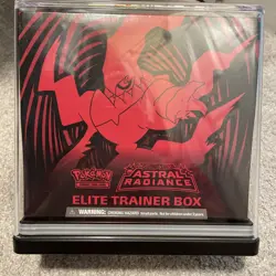 Pokemon TCG Astral Radiance Sword & Shield ETB Factory Sealed In Acrylic Case - Image 1