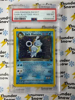 Dark Blastoise Holo 1st Edition #3 2000 Pokemon Team Rocket PSA 8 - Image 1
