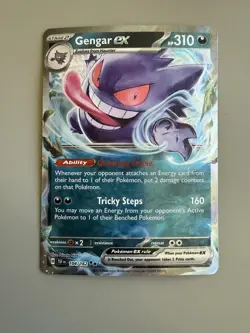 Gengar ex Temporal Forces Ultra Rare Pokemon Card TCG 104/162 Scarlet & Violet - Image 1