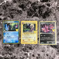 Pokemon TCG Celebrations Black Star Promo set x3|Mimikyu,Toxtricity & Hydreigon - Image 1