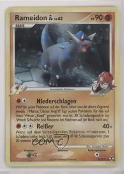 Rampardos German Pokemon Platinum Rising Rivals #11 2009 - Image 1