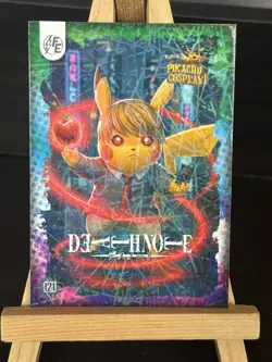 Death Note Pikachu #121 Laser Holo - Electric Pikachu Cosplay - Pokemon ZL13 - Image 1