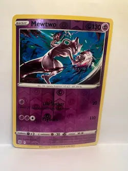 Mewtwo 056/172 Rare Reverse Holo 2022 Pokemon Brilliant Stars Near Mint - Mint - Image 1