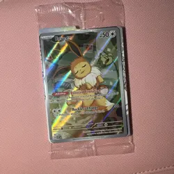 Pokemon Prismatic Evolutions Eevee Promo 173 Illustration Holo Sealed - Image 1