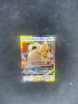 Pokemon TCG Eevee & Snorlax GX Sun And Moon Team Up 120/181 - Image 1