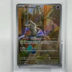 PSA 9 Mimikyu #075 2024 Pokemon Svp En Black Star Promo - Image 3