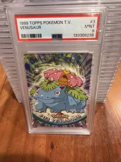 1999 Topps Pokemon T.V. Venusaur #3 PSA MINT 9 - Image 1