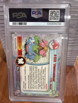 1999 Topps Pokemon T.V. Venusaur #3 PSA MINT 9 - Image 3