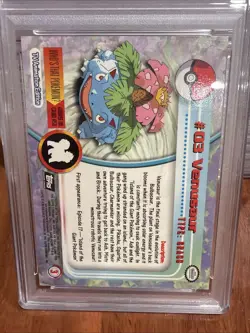 1999 Topps Pokemon T.V. Venusaur #3 PSA MINT 9 - Image 4
