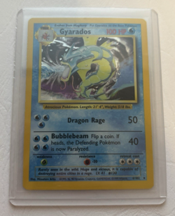 Gyarados Holo Rare 1999 6/102 Base Set Unlimited Pokemon TCG - Image 1