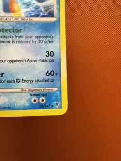 2009 Pokemon Platinum Supreme Victors Swampert 12/147 Rare Holo MP 2318 - Image 5