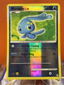 Manaphy Holo Rare Reverse Holo Diamond and Pearl 9/130 MP Pokemon 2331 - Image 1