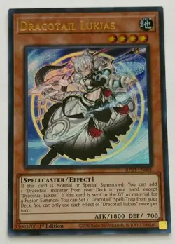 Yu-Gi-Oh! Dracotail Lukias (JUSH-EN001) Ultra Rare - Image 1