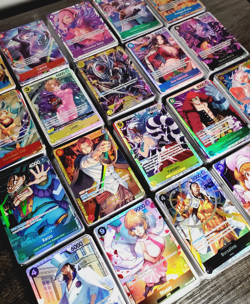 One Piece tcg Card Game 100 Cards Collection Mixed Lot w/ 10 FOILS Included - Image 3