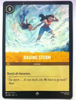 Disney Lorcana Winterspel,l Raging Storm, 28/204, Normal - Image 1