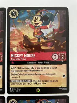 Disney Lorcana TCG Mickey Mouse - Brave Little Prince (x4) 111/204 Fabled - Image 4