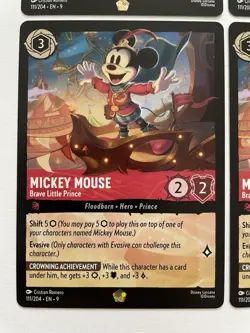 Disney Lorcana TCG Mickey Mouse - Brave Little Prince (x4) 111/204 Fabled - Image 5