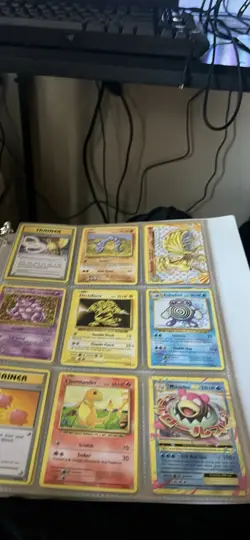 Pokemon TCG Binder Collection Mixed Card Lot Charmander Pikachu Electabuzz - Image 1