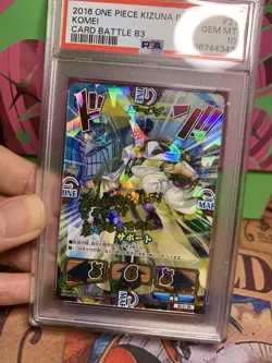 Komei Japanese One Piece Kizuna Boost Card Battle Card PSA 10 B3-21 GR Holo - Image 3