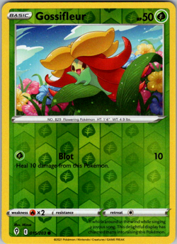 Gossifleur 015/203 Reverse Holo – Pokemon Card TCG – SWSH: Evolving Skies – NM - Image 1