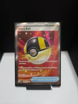Pokemon TCG Ultra Ball Full Art Trainer-Item Holo Card 264/217 - Image 1