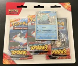 Pokemon Cards Scarlet Violet Surging Sparks 3 Pack Booster Blister Quagsire - Image 1
