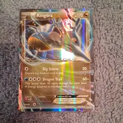 Pokemon Kingdra EX 73/124 XY Holo Rare EX Card Stock Dragon Pokemon TCG - Image 1