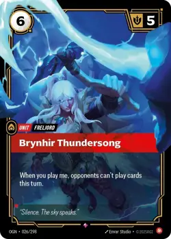 Brynhir Thundersong [OGN - 026/298] - LP [Foil] TCG Riftbound - Image 1